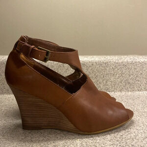 Ralph Lauren Leather Wedges Size 7
